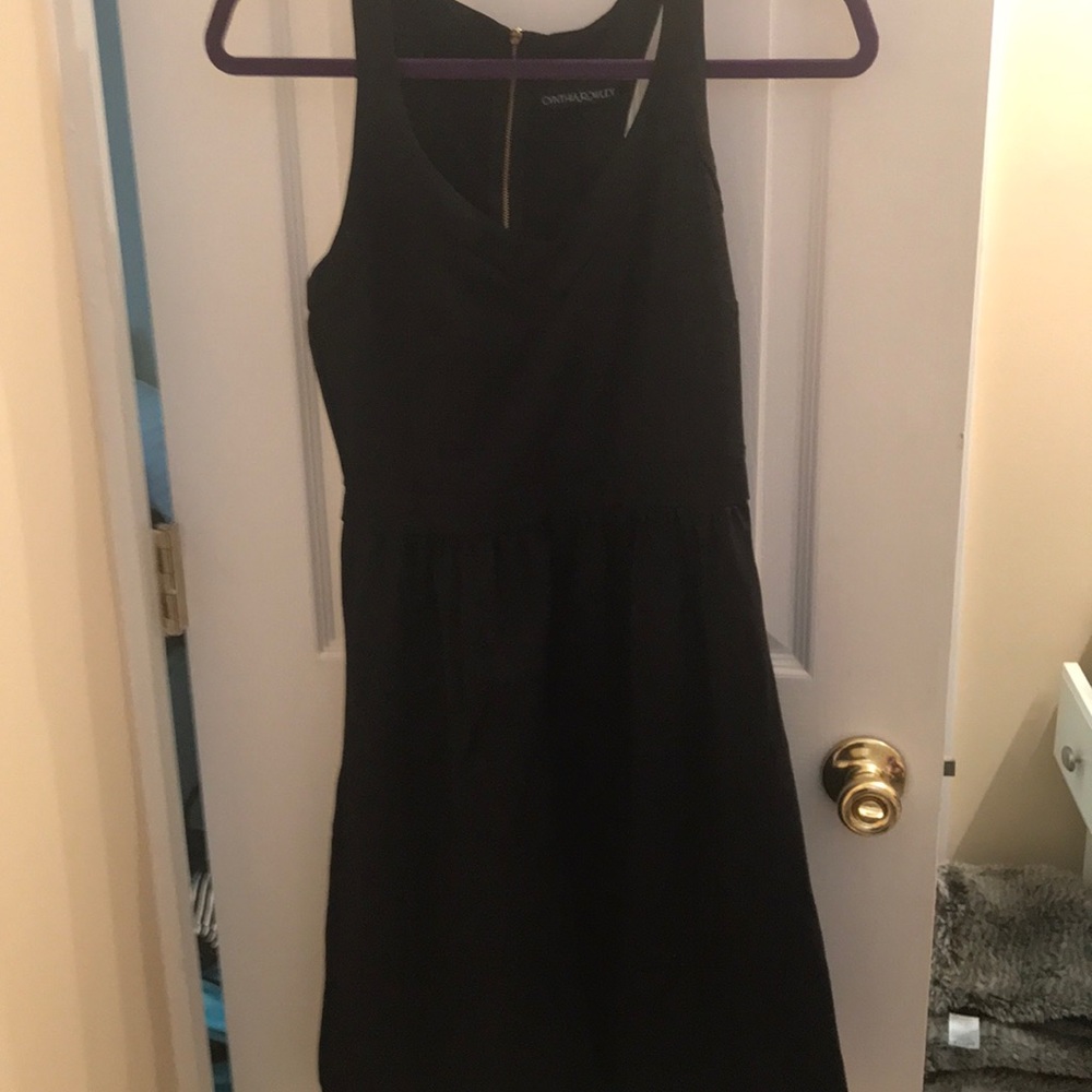Cynthia Rowley exposes zipper racerback dress